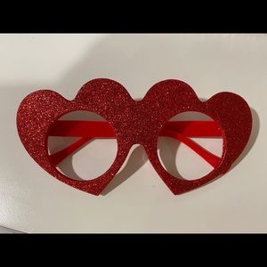 red heart glasses